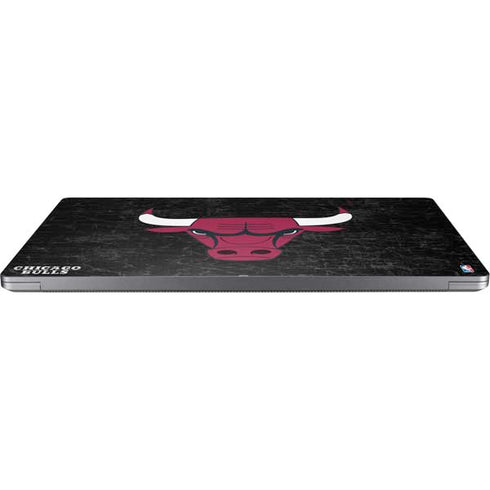NBA Chicago Bulls Black Distressed Universal Laptop 11in (8.8 x 6.2in) Skin