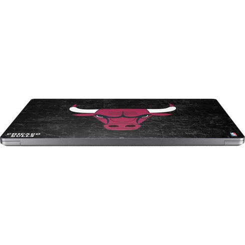 NBA Chicago Bulls Black Distressed Universal Laptop 13in (10.6 x 7.6in) Skin