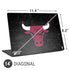 NBA Chicago Bulls Black Distressed Universal Laptop 14in (11.4 x 8.2in) Skin