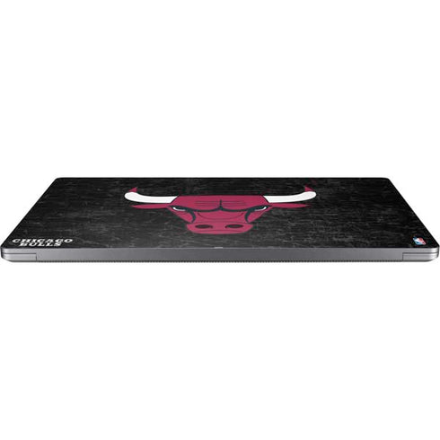 NBA Chicago Bulls Black Distressed Universal Laptop 16.6in (13.4 x 9.7in) Skin