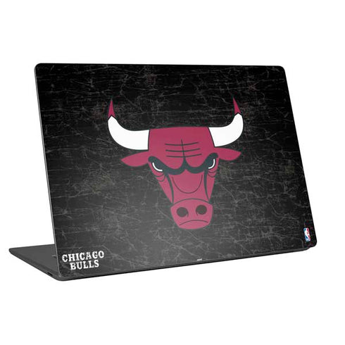 NBA Chicago Bulls Black Distressed Universal Laptop 17in (13.8 x 10in) Skin