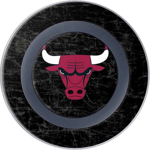 NBA Chicago Bulls Black Distressed Wireless Charger Skin