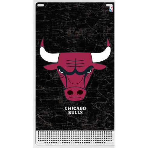 NBA Chicago Bulls Black Distressed Xbox Series S Bundle Skin