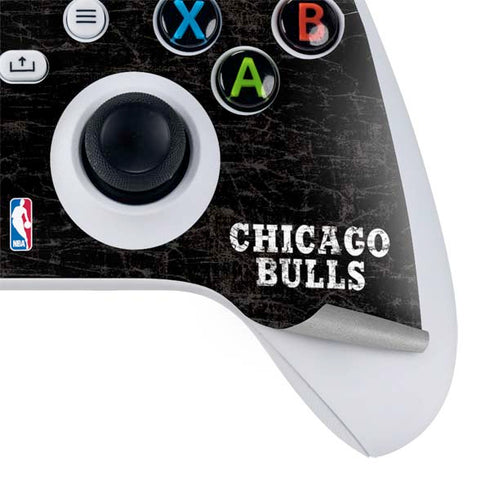 NBA Chicago Bulls Black Distressed Xbox Series S Bundle Skin
