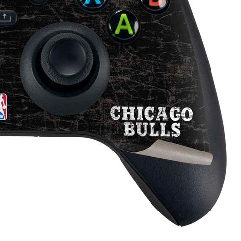 NBA Chicago Bulls Black Distressed Xbox Series X Bundle Skin