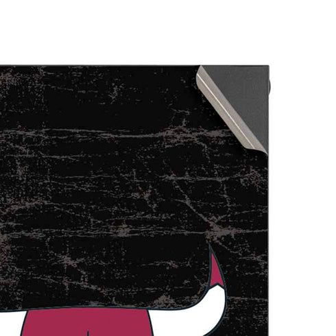 NBA Chicago Bulls Black Distressed Xbox Series X Console Skin