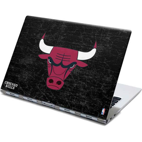 NBA Chicago Bulls Black Distressed Yoga 910 2-in-1 14in Touch-Screen Skin