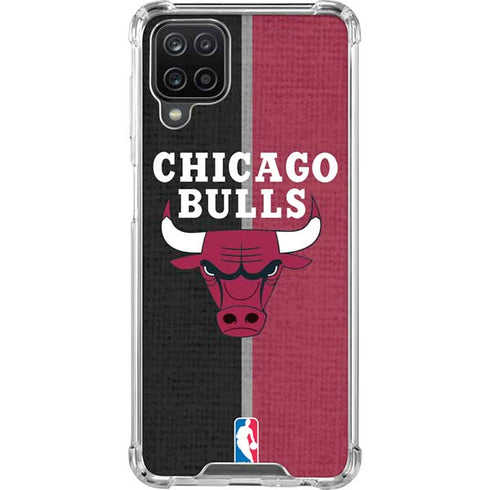 NBA Chicago Bulls Canvas Galaxy A12 Clear Case