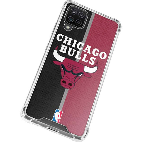 NBA Chicago Bulls Canvas Galaxy A12 Clear Case
