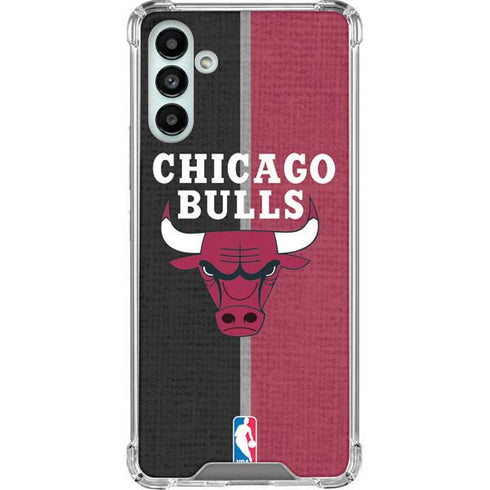 NBA Chicago Bulls Canvas Galaxy A13 5G Clear Case
