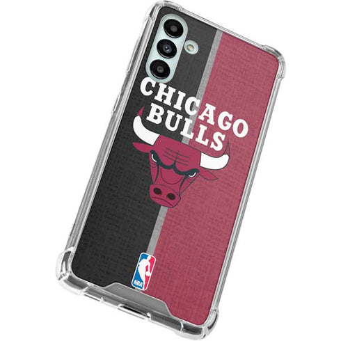 NBA Chicago Bulls Canvas Galaxy A13 5G Clear Case