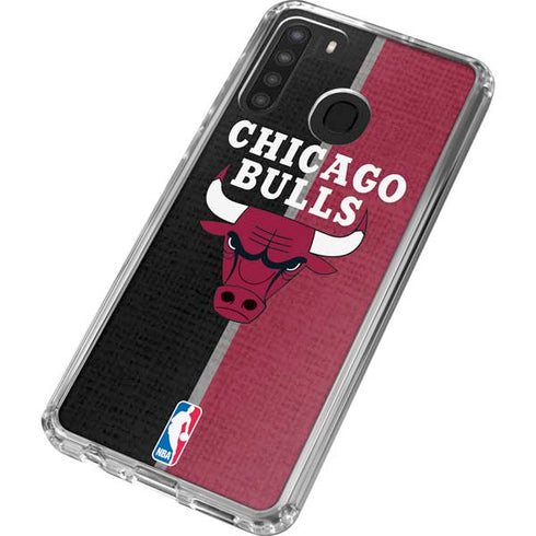 NBA Chicago Bulls Canvas Galaxy A21 Clear Case