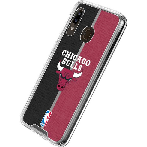 NBA Chicago Bulls Canvas Galaxy A30 Clear Case