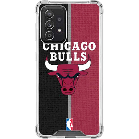 NBA Chicago Bulls Canvas Galaxy A52 5G Clear Case