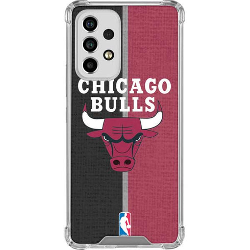 NBA Chicago Bulls Canvas Galaxy A53 5G Clear Case