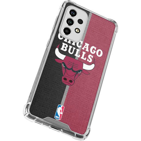 NBA Chicago Bulls Canvas Galaxy A53 5G Clear Case