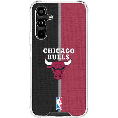 NBA Chicago Bulls Canvas Galaxy A54 5G Clear Case