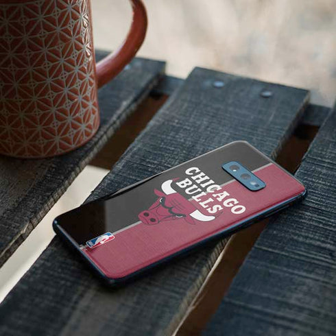 NBA Chicago Bulls Canvas Galaxy S10e Skin