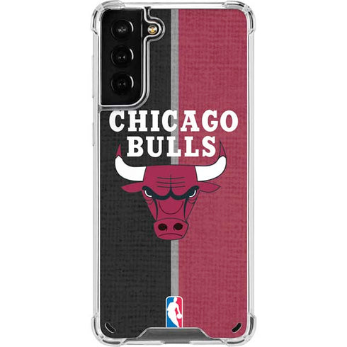 NBA Chicago Bulls Canvas Galaxy S21 Plus 5G Clear Case