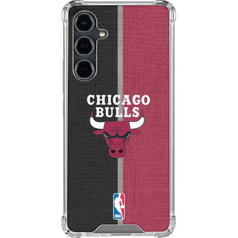 NBA Chicago Bulls Canvas Galaxy S23 FE Clear Case