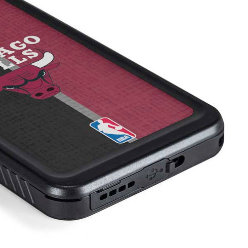 NBA Chicago Bulls Canvas Galaxy S23 Plus Waterproof Case