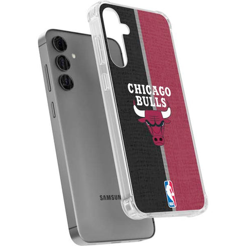 NBA Chicago Bulls Canvas Galaxy S24 Plus Clear Case