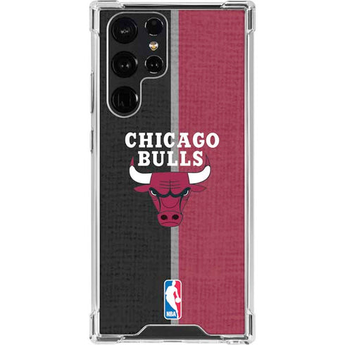 NBA Chicago Bulls Canvas Galaxy S24 Ultra Clear Case