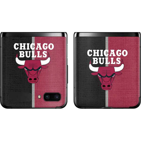 NBA Chicago Bulls Canvas Galaxy Z Flip Skin