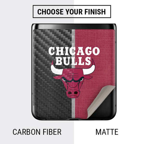 NBA Chicago Bulls Canvas Galaxy Z Flip Skin