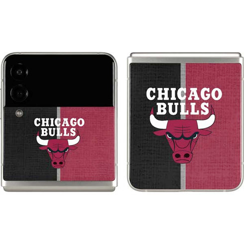 NBA Chicago Bulls Canvas Galaxy Z Flip3 5G Skin