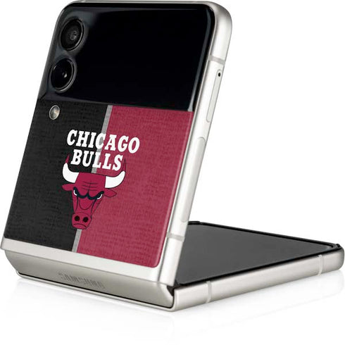 NBA Chicago Bulls Canvas Galaxy Z Flip3 5G Skin
