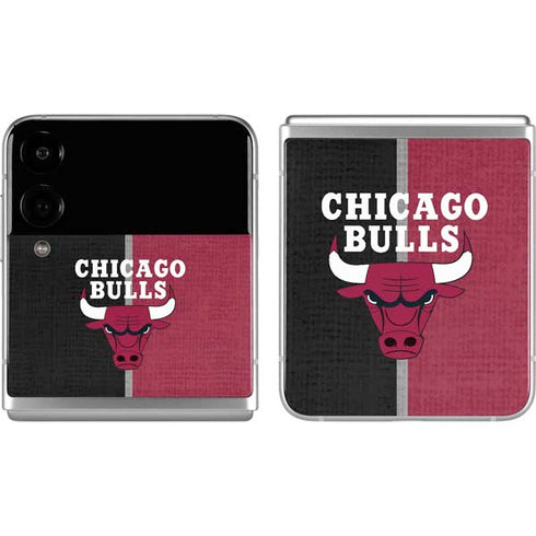 NBA Chicago Bulls Canvas Galaxy Z Flip4 5G Skin