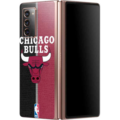 NBA Chicago Bulls Canvas Galaxy Z Fold2 5G Skin