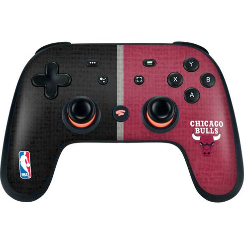 NBA Chicago Bulls Canvas Google Stadia Controller Skin