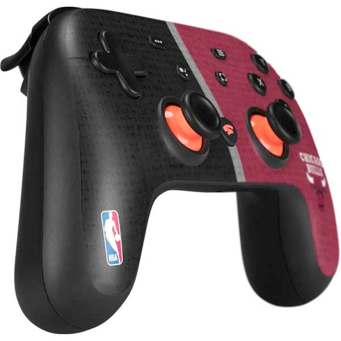 NBA Chicago Bulls Canvas Google Stadia Controller Skin