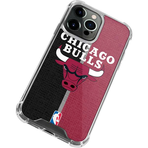 NBA Chicago Bulls Canvas iPhone 13 Pro Clear Case