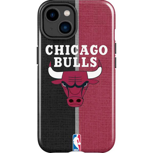 NBA Chicago Bulls Canvas iPhone 15 Plus Impact Case