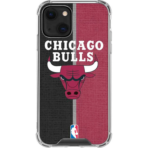 NBA Chicago Bulls Canvas iPhone 14 Plus Clear Case
