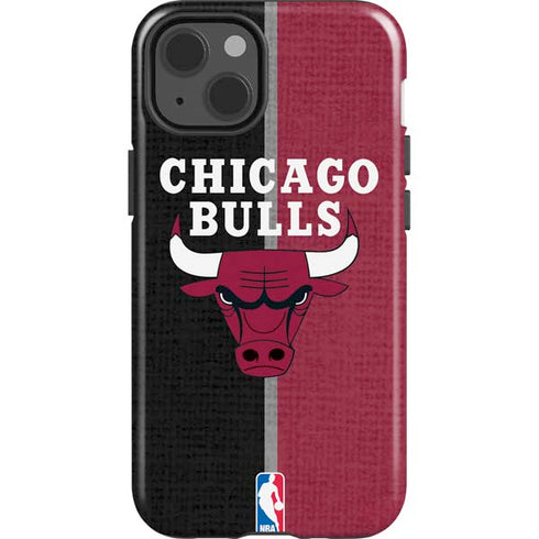 NBA Chicago Bulls Canvas iPhone 15 Impact Case