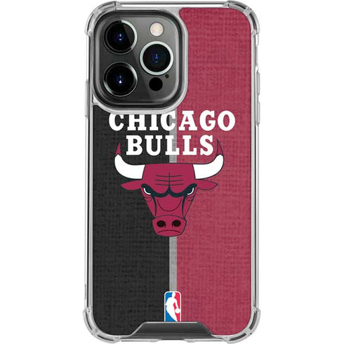 NBA Chicago Bulls Canvas iPhone 14 Pro Clear Case