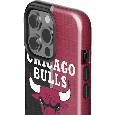 NBA Chicago Bulls Canvas iPhone 15 Pro Impact Case