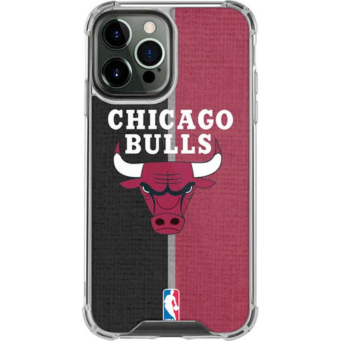 NBA Chicago Bulls Canvas iPhone 14 Pro Max Clear Case