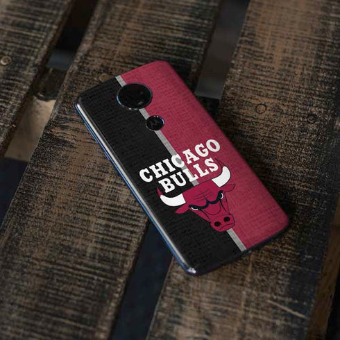 NBA Chicago Bulls Canvas Moto E5 Plus Skin