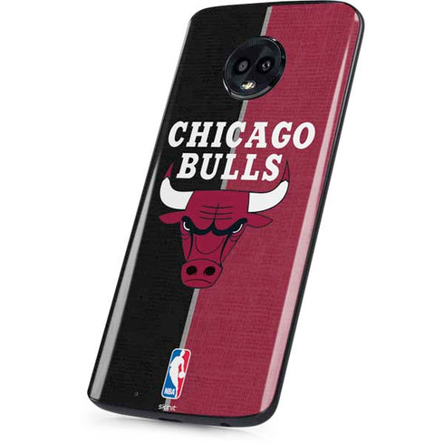 NBA Chicago Bulls Canvas Moto G6 Skin