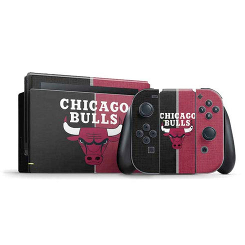 NBA Chicago Bulls Canvas Nintendo Switch Bundle Skin