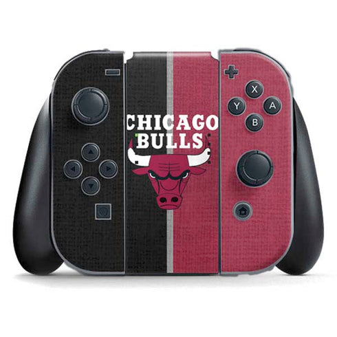 NBA Chicago Bulls Canvas Nintendo Switch (2017-2021) Joy-Con Controller Skin