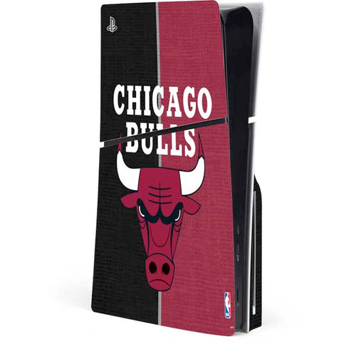 NBA Chicago Bulls Canvas PS5 Slim Disk Console Skin