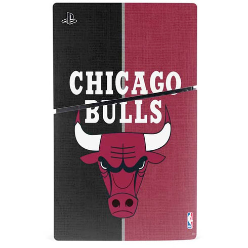 NBA Chicago Bulls Canvas PS5 Slim Digital Edition Bundle Skin