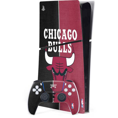 NBA Chicago Bulls Canvas PS5 Slim Digital Edition Console Skin