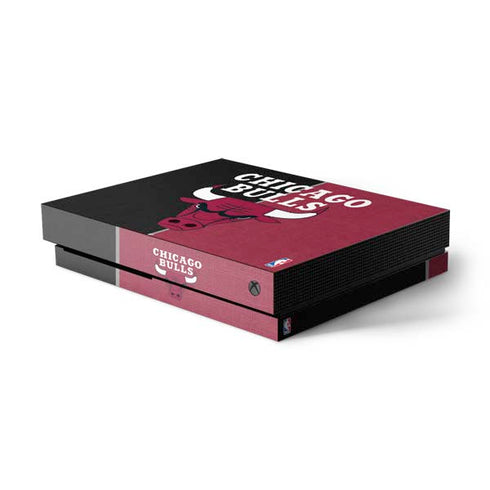 NBA Chicago Bulls Canvas Xbox One X Console Skin